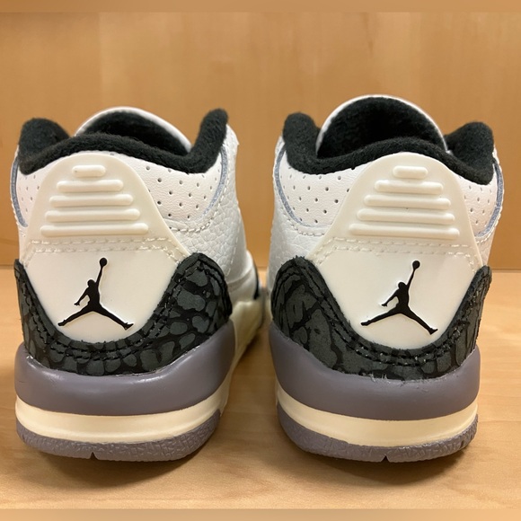 Jordan Retro 3 Cement Grey Toddler - Picture 4 of 8